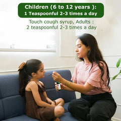 Natural Horizons Oral Touch Cough Syrup | Get Relief from Cough, Cold and Throat Irritation | Suitable for Every Age Group | Useful for Dry Cough | Goodness Of Adulsa, Tulsi, Ginger & Jeshthamadh