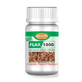 Natural Horizons Flax seed Oil Capsules 1000 mg | Natural Omega 3 Essential Fatty Acids | 30 Capsules