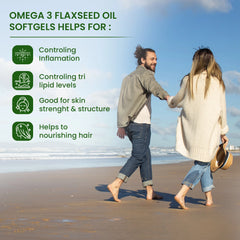 Natural Horizons More Life Omega 3 Flax Seed Oil Capsules