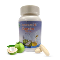 Natural Horizons - Coconut Oil Capsules 1000mg Per Capsule - Boost Good Cholesterol Levels