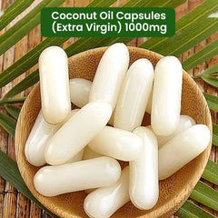 Natural Horizons - Coconut Oil Capsules 1000mg Per Capsule - Boost Good Cholesterol Levels