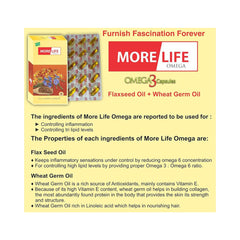 Natural Horizons More Life Omega 3 Flax Seed Oil Capsules