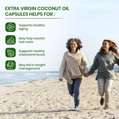 Natural Horizons - Coconut Oil Capsules 1000mg Per Capsule - Boost Good Cholesterol Levels